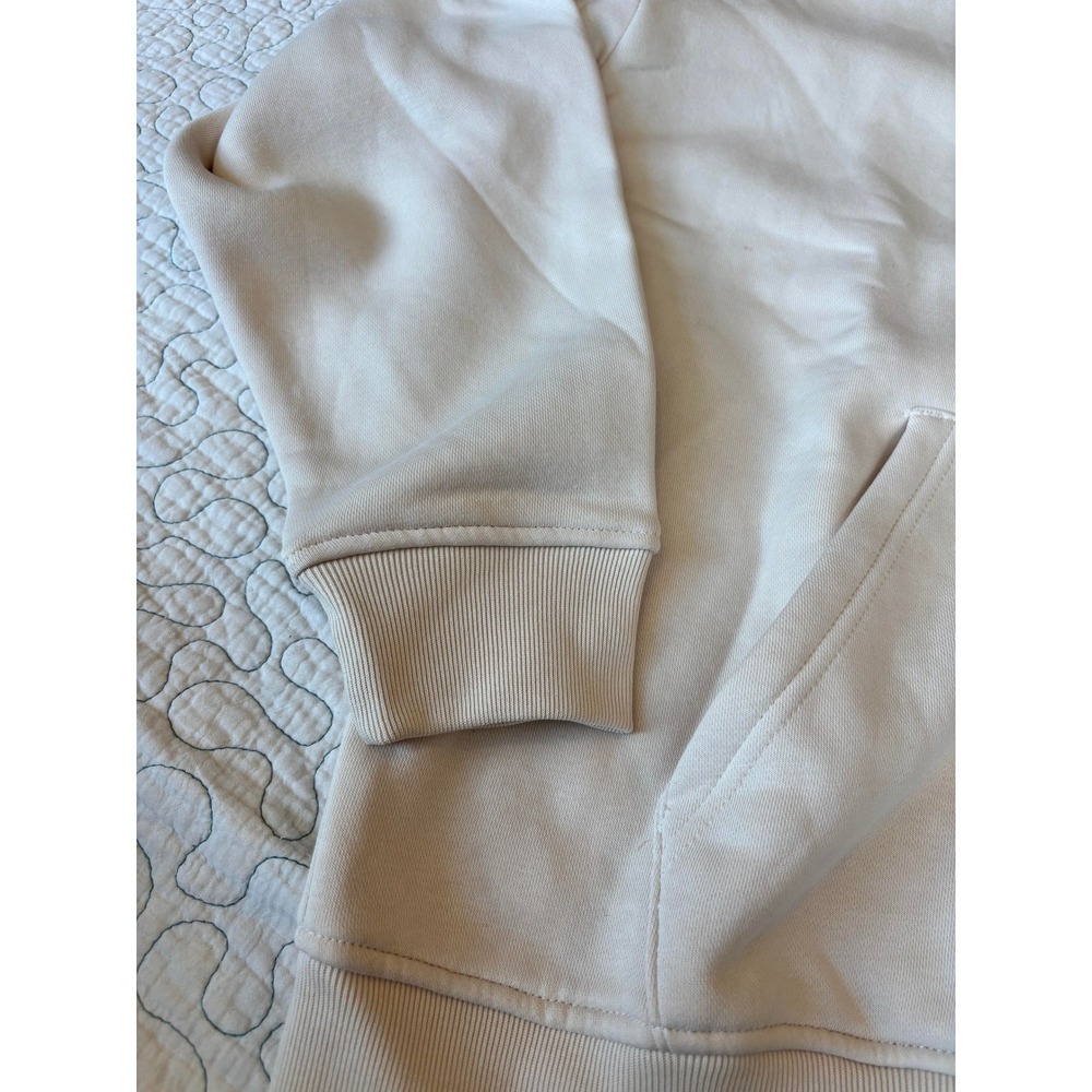 Adidas Originals Essential Oversized Hoodie Wonder White Womens Small - Picture 4 of 5